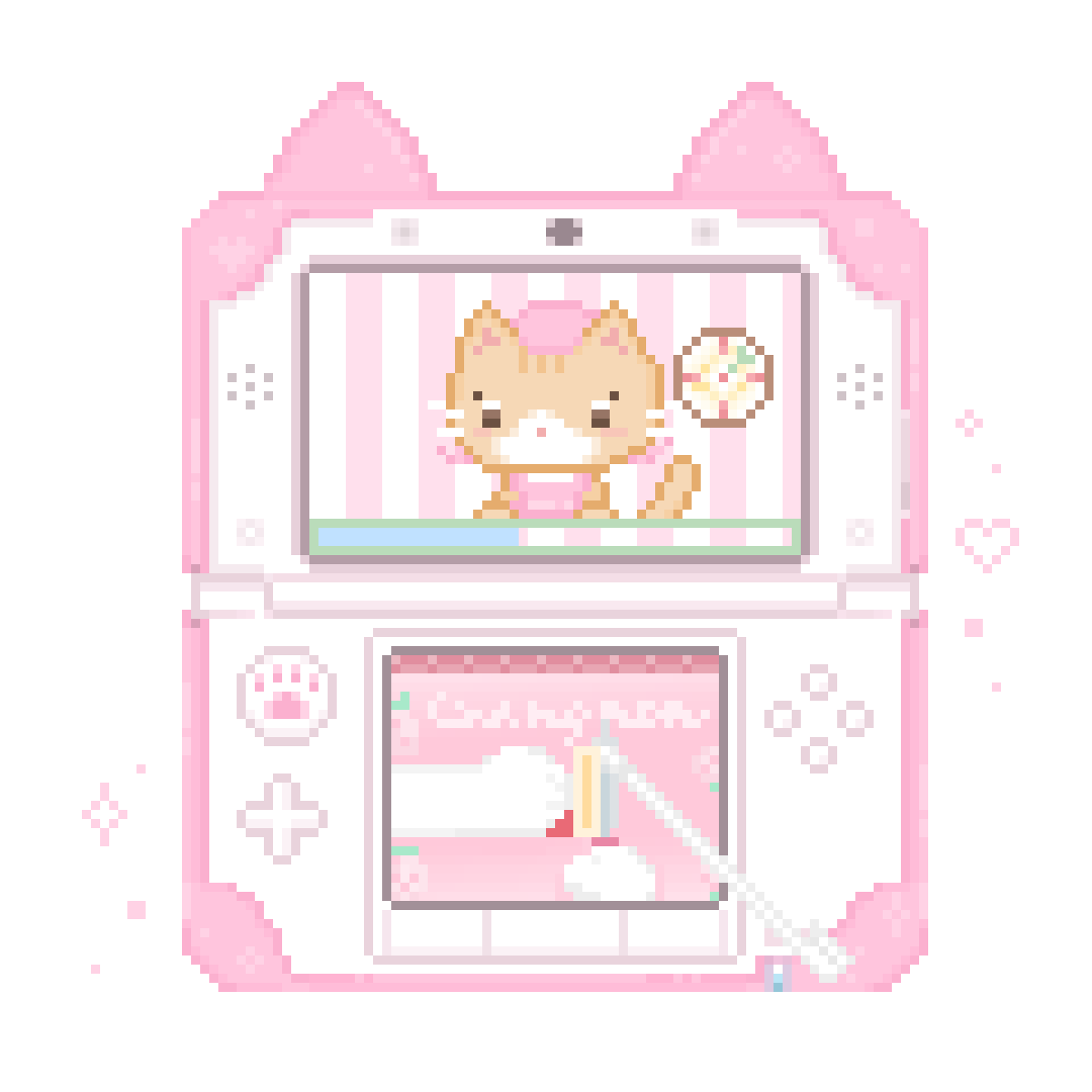 gatito rosa